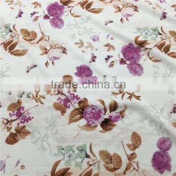 fashionable chiffon and satin printed pattern for women dress