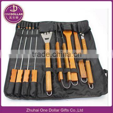 17-Piece Stainless-Steel Barbecue Set with Storage Case