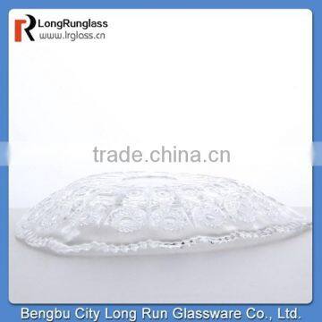 LongRun 2015 New Design Fancy Embossed Glass Plate