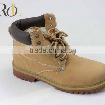 2016 PU lady boot yellow boot