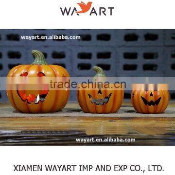 2015 wholesale high quality Resin Pumpkin candle holder Halloween Decoration