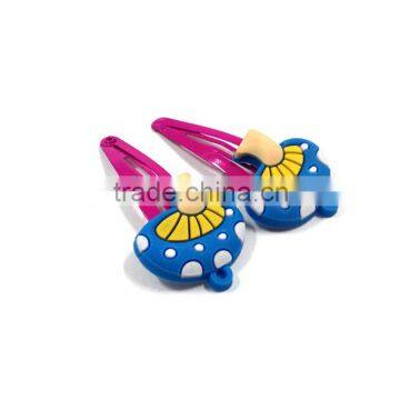 Blue mushroom designs custom shape bulk bobby pins