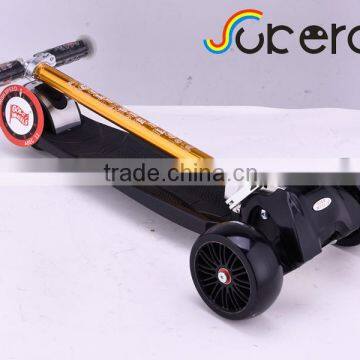 New year gift 3 big PU wheel foldable CE EN71 kids pedal kick maxi micro scooter