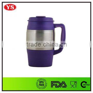 34oz eco friendly plastic and stainless bubba insulated mug with handle