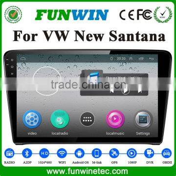 Funwin Android 4.4.2 car stereo 2 din for vw NEW SANTANA navigation system radio gps 1080p 2013 2014 2015