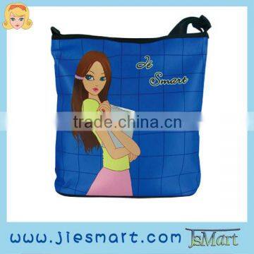 JSMART square messenger bag student photo bag sublimation