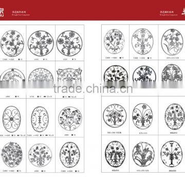 Used for fences,handrail railing,stair,gates Application wrought iron flower