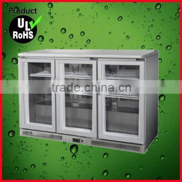 300L commercial conuter top stainless steel electric table top showcase