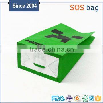 DIY New Products Color Design Square Bottom Kraft Paper Bag photo-6