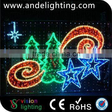 New design Christmas tree garland motif lights for holiday decoration