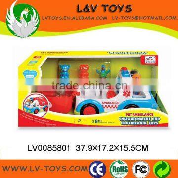 bo pet ambulance toys truck