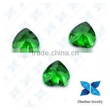 Alibaba Heart cut green synthetic spinel/emerald stone prices