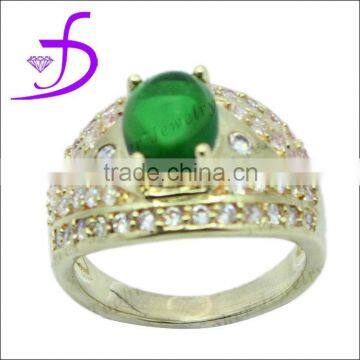 Wholesale brass jewelry gemstone man ring can be make in 925 silver