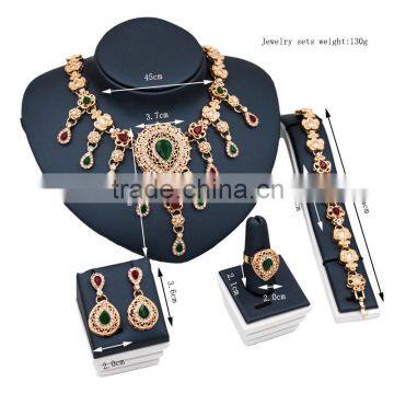 Haniye 2016 Wholesale Designs Silver Jewerly Set african jewelry