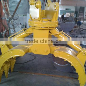 Excavator Log Grapple, Customized 323D2L /305.5E Excavator Log/Timber/ Wood Grapple Made in Linyi City China