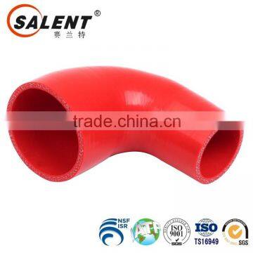 high temperature 76mm to 63mm Red 90 degree clear auto silicone reducer elbow hose