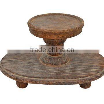 2015 china supplier hot selling FSC&SA8000 standing wood craft candle holders with cheap price