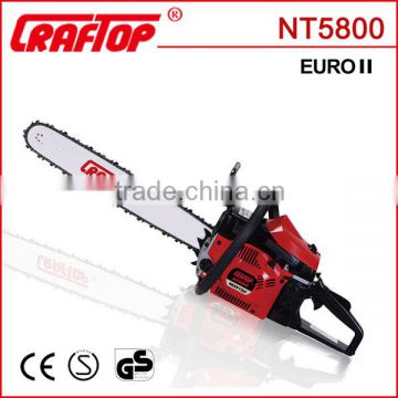 gasoline chain saw 58cc for home garden