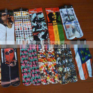 Wholesale Socks 3d Digital Stereo Printing Thickening Terry Socks Basketball Teen Tube Socks Young Boy Tube Socks photo-3