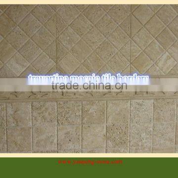 travertine mosaic tile borders