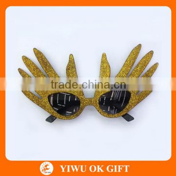 Funky Hand Palm Party Sunglasses Sparkling Party Glasses