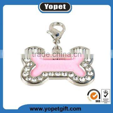 Wholesale Customized Logo Customized Shape Crystal Rhinestone Pet Dog ID Tag,Manufacturer photo-5