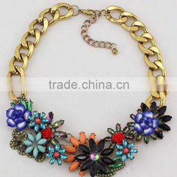 New Hot Selling Flower Choker Collar Vintage Pendant Statement Necklace Women Necklaces & Pendants Fashion Necklaces for Women 2