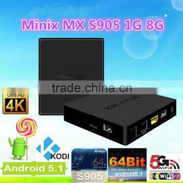 Newest style T95M amlogic S905 quad core google android 5.1 lollipop tv box and 1G 8G mini mx tv box