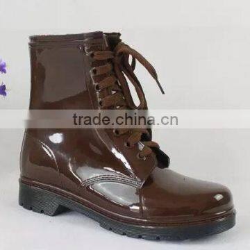 PVC Injection Snow Boots Full Lace-up Winter Boots