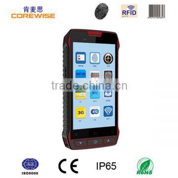 IP65 industry smart phone with WIFI/Android 4.3/GPS/bluetooth/NFC card reading/fingerprint sensor/barcode scanner