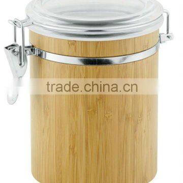 new bamboo canister, container,storage jar