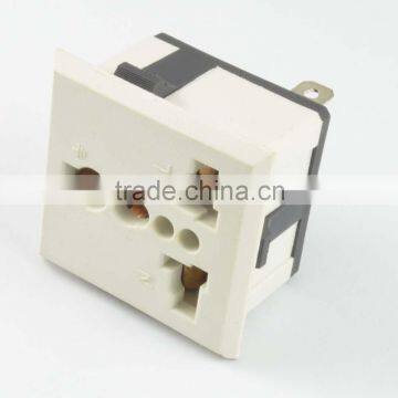New products 2016 China  wholesales, Universal AC outlet socket ,electrical outlet multiple socket CE ROHS COPPER