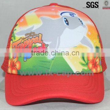 promation custom trucker cap/cartoon kids mesh trucker hat/high quality baby trucker cap wholesale