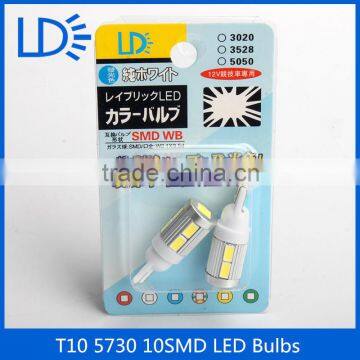 T10 Bulb Socket Universal Used Car Bulb Led Lighting 10smd 5730 T10 Bulb