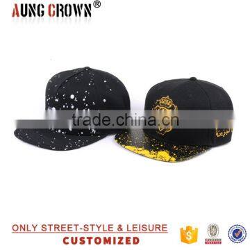 flat bill fashion printing snapback cap