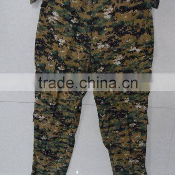 OEM Cotton Polyester Ripstop Jordan Army Green Digital Camouflage Tactical ACU Military Uniform