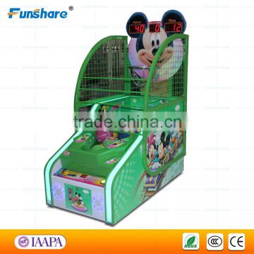 Funshare new Chinese kids games indoor street basketball arcade game machine for children