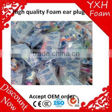 Promotional Colorful Foam Bulk Earplugs Ear Plug with very good quality