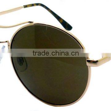 Best Selling Fashion Wholesale Custom Logo Printed Lenses Classic Elegant Circle Round Metal Sunglasses for Men
