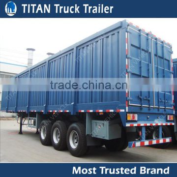 High quality TITAN 3 Axle Dry Van Semi Trailers for sale