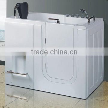 Walk in tub shower combo with seat bathtub for disabled people