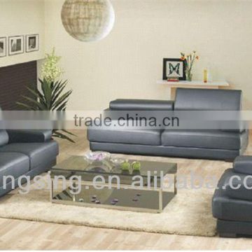 light grey leather sofa set