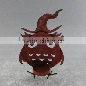 Metal Owl Candle Holder Halloween Decorations photo-2