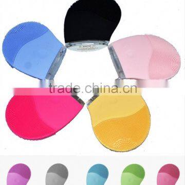 FDA Waterproof Silicone Sonic Vibration Facial Cleanser Brush photo-4