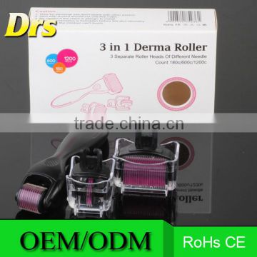 New products on market micro needle derma roller 3 in 1 kits