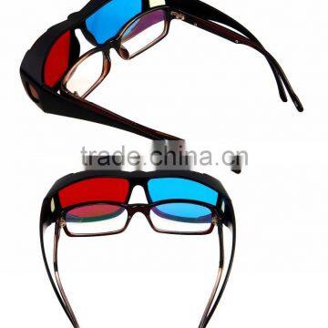 Kawachi Professional Resin Frame 3D Glasses Anaglyph Glasses for Movie Game-Red & Cyan photo-5