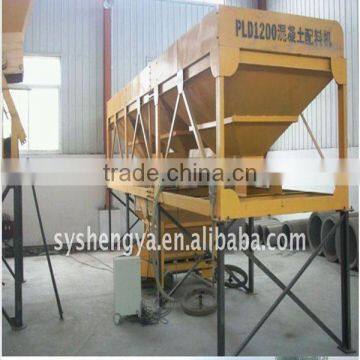 PLD1200 three hoppers concrete batching plant price in Ghana