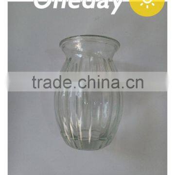 100ml slim pumpkin shaped white glass material candle empty bottle /unique shaped glass bottle