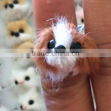 Wholesale Korea Faux Fur Fox Fashion Key Rings Key Chain Finders