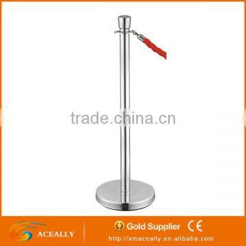 ACEALLY Flat Base Retractable Belt Queue Barrier Stantion photo-3